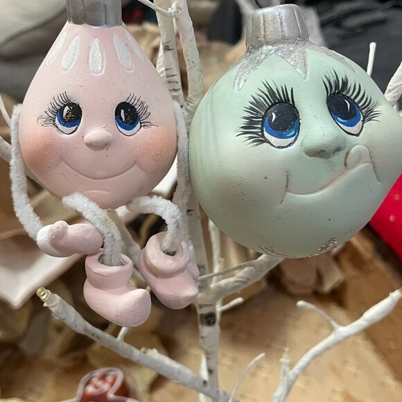 Handpainted Ceramic Ornament Set - Picture 2 of 4